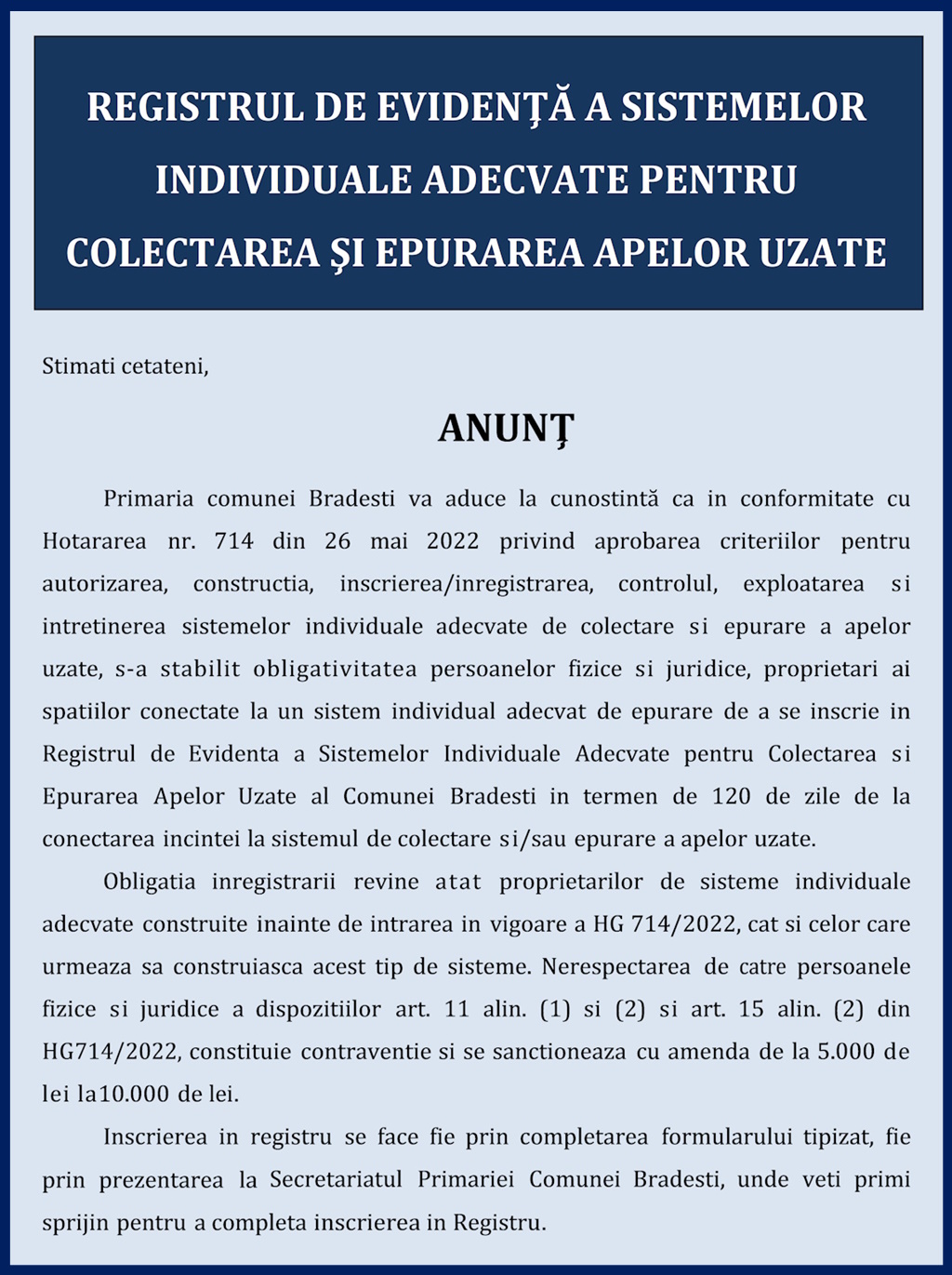 Anunt SIA